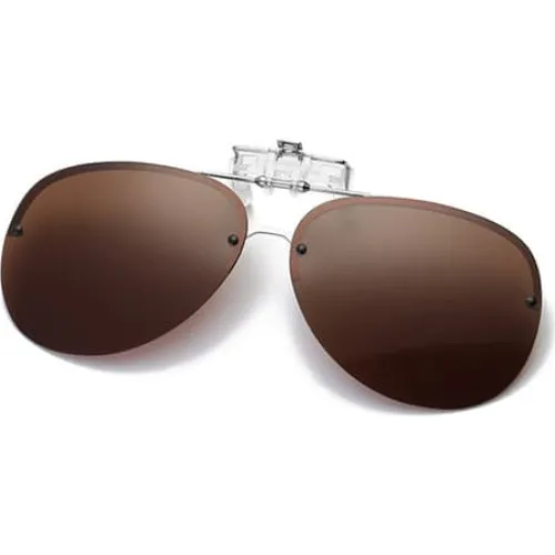 Pilot Clip-on Solbriller med UV400-beskyttelse og brunt glas