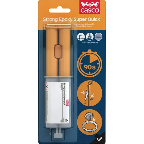Casco Strong Epoxy Super Quick 2x12ml Duo-sprøjte