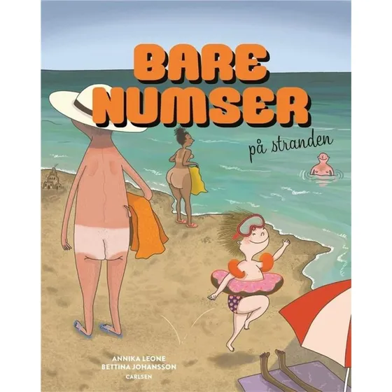 Bare numser på stranden — Børnebog (Hardcover)