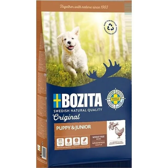 BOZITA Original Puppy & Junior Chicken - Tørfoder - 12 kg