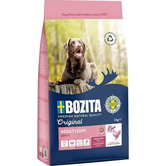 BOZITA Original Adult Light Chicken - Tørfoder til voksne hunde - 12 kg