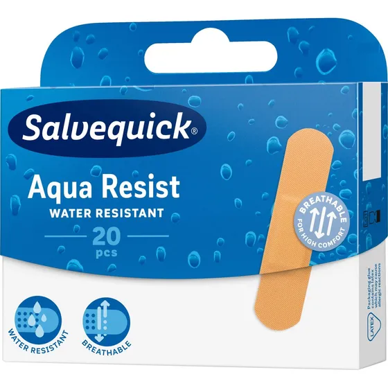 Salvequick Aqua Resist Plaster 20 stk. (19 x 72 mm)
