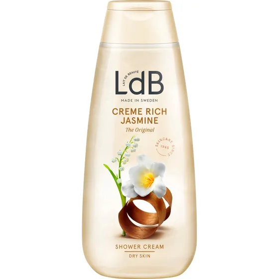LdB Shower Cream Rich Jasmine - Tør hud, 250 ml