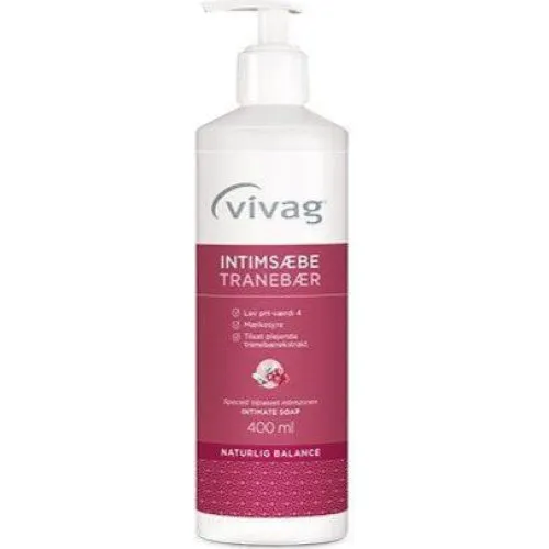 Vivag Intimsæbe Tranebær 400 ml
