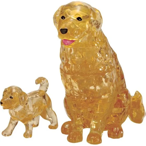 Robetoy Crystal 3D Puslespil - Golden Puppy Hvalp