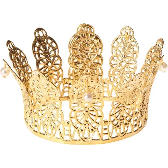 Prinsesse krone i metal - 8 cm