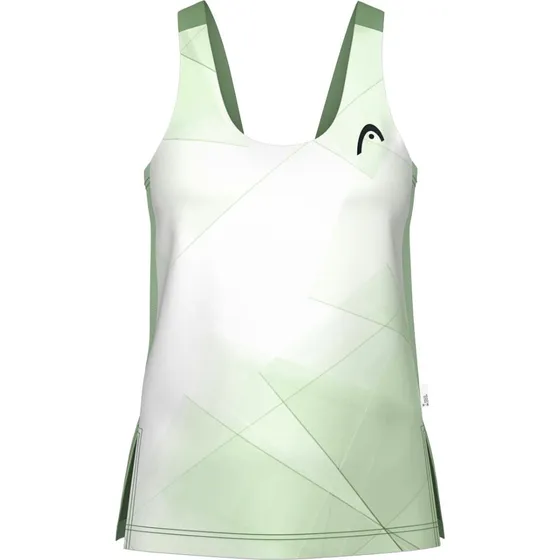 Head Spirit Tank Top Women - White/Celery Green