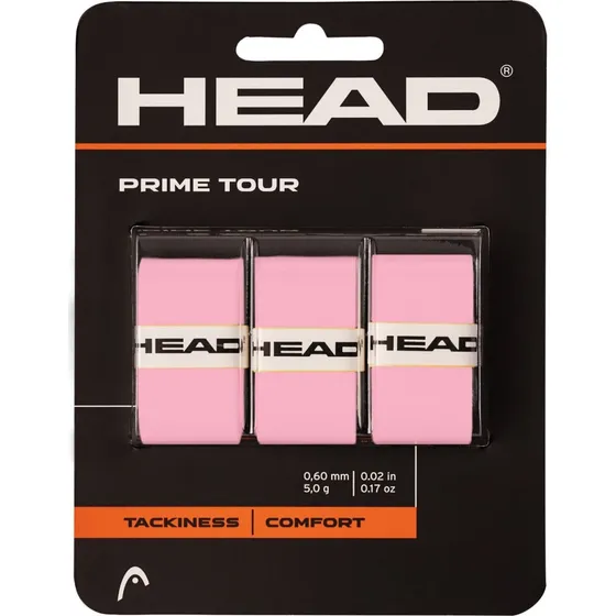 Head Prime Tour 3-Pack Pink - Overgrip til padel og tennis