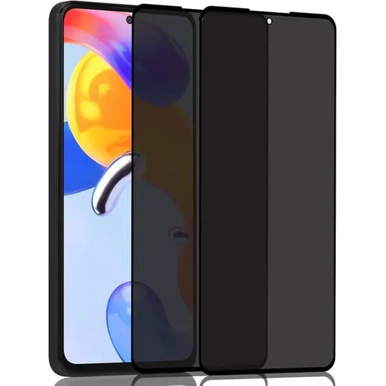 Xiaomi Redmi Note 11 Pro Privacy Skærmbeskytter - 2-pak Hærdet Glas