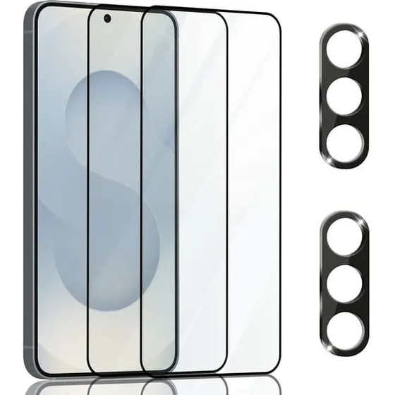 Samsung S25 Skærm & Linsebeskyttelse - 2-pak Hærdet Glas 9H