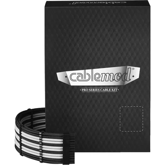 CableMod PRO ModMesh C-Series RMi RMx Kabelkit - Sort/Hvid