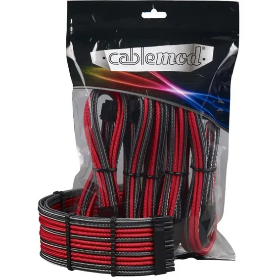 CableMod PRO ModMesh Cable Extension Kit - Carbon/Rød