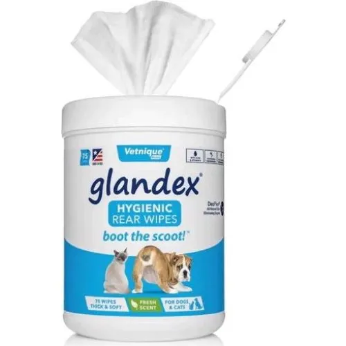 Glandex Wipes til rengøring af hunde og katte