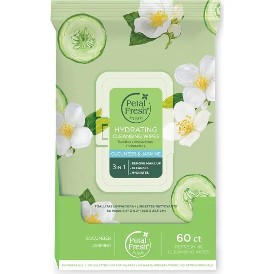 Petal Fresh Hydrating Cucumber & Jasmine Cleansing Wipes
