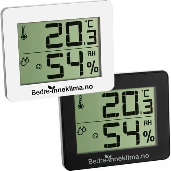 Arida 10465 Digitalt Hygrometer og Termometer - Sort