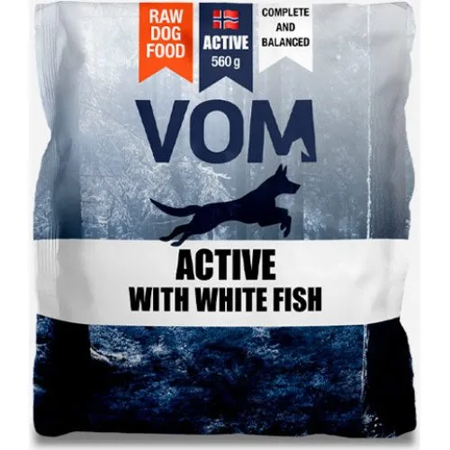 VOM Active Hvid Fisk Fuldfoder Kødboller - 560g