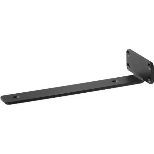 Hyldebeslag 25,4x10,2x4,1 cm, Sort Stål, 6 stk.