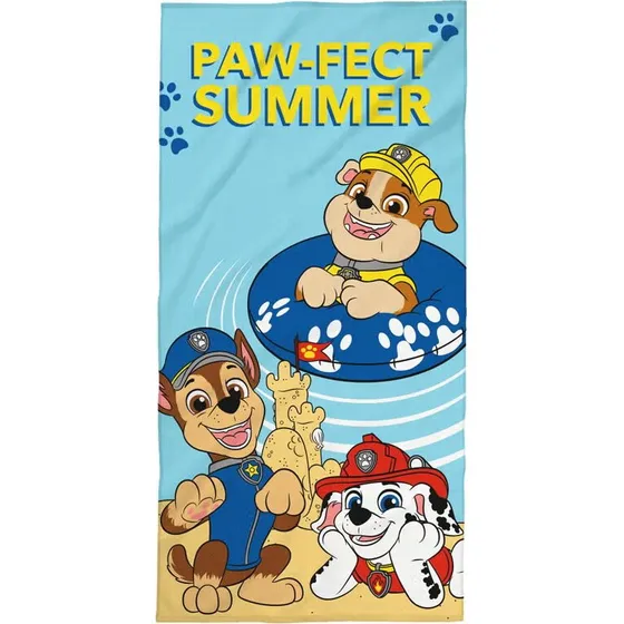 Paw Patrol Håndklæde - 70x140 cm m/banderole