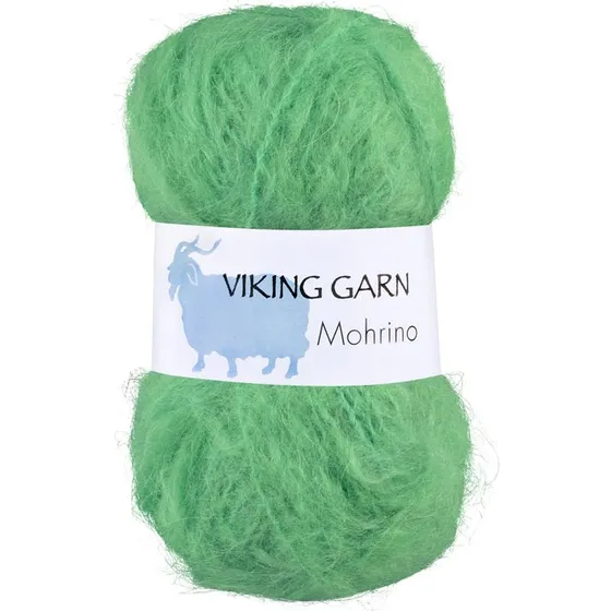 Viking Mohrino Mohairgarn - 534 Æblegrøn