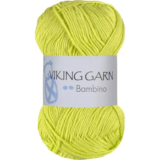 Viking Bambino 437 Gulgrøn - Bambus/Bomuld Garn