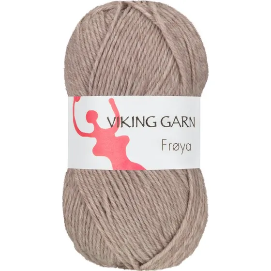 Viking Frøya 281 Lys brun - Superwash uld/nylon garn