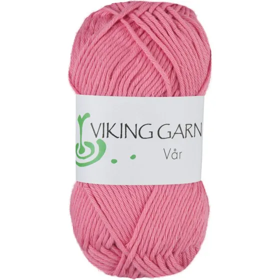 Viking Vår 465 Rosa Bomuldsgarn - 50g