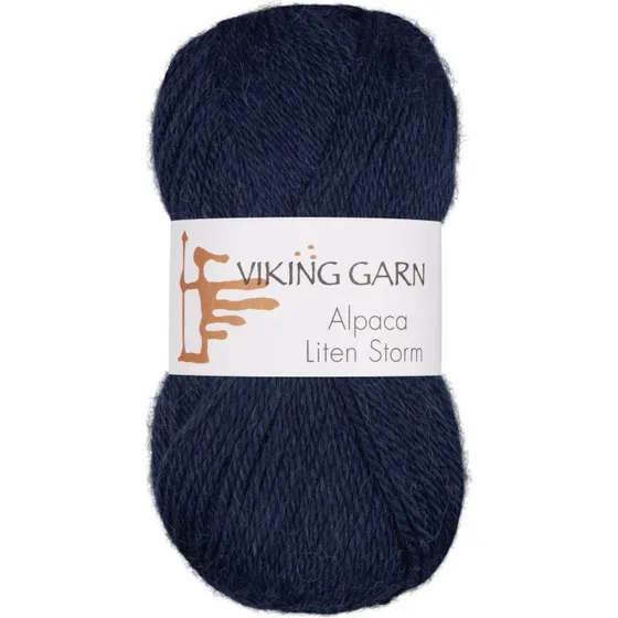 Viking Alpaca Liten Storm 726 Marine - Alpaca/Merino uld