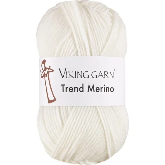 Viking Trend Merino 400 Hvid - 100% Ekstra Fin Merinould