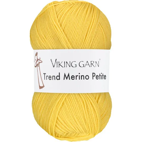 Viking Trend Merino Petite 340 Gul - 100% Merinould