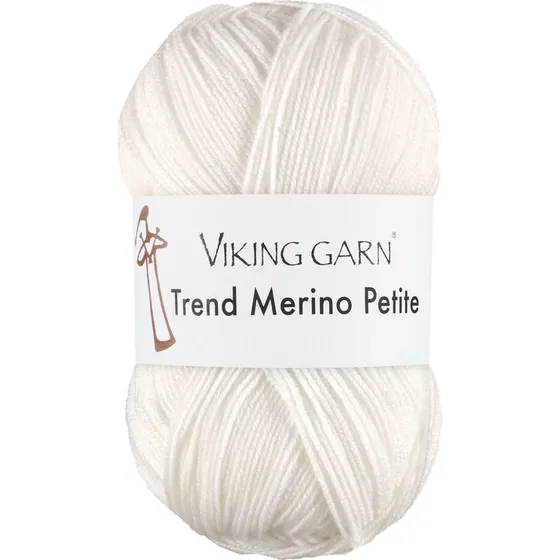 Viking Trend Merino Petite 300 Hvid - 100% Merinould