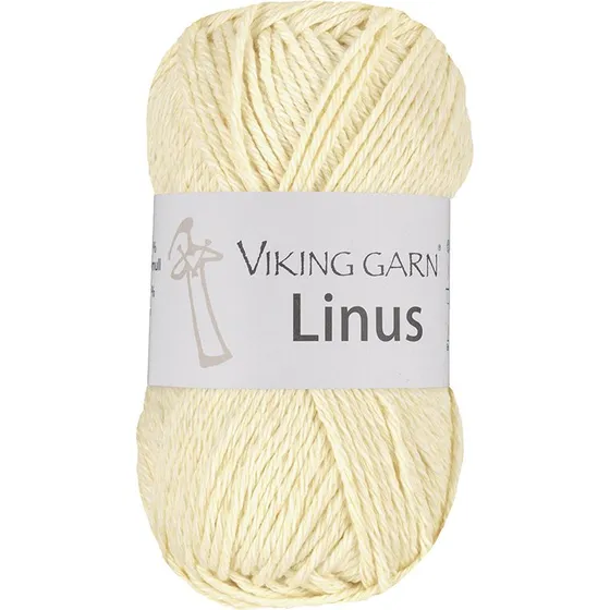 Viking Linus 140 Lys gul - Bomuld/Hør garn