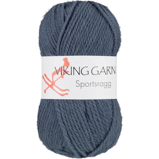 Viking Sportsragg 527 Jeansblå - Uldblanding