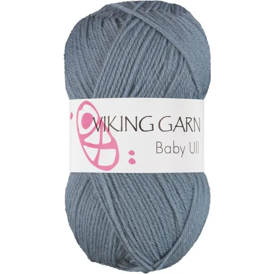Viking Baby Ull 393 Dueblå - 100% Merinould