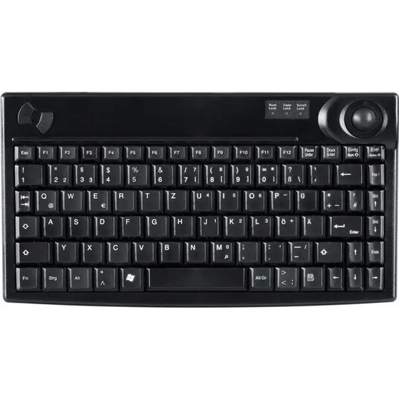 Contour Active Key AK-440-TU Mini tastatur med trackball, sort