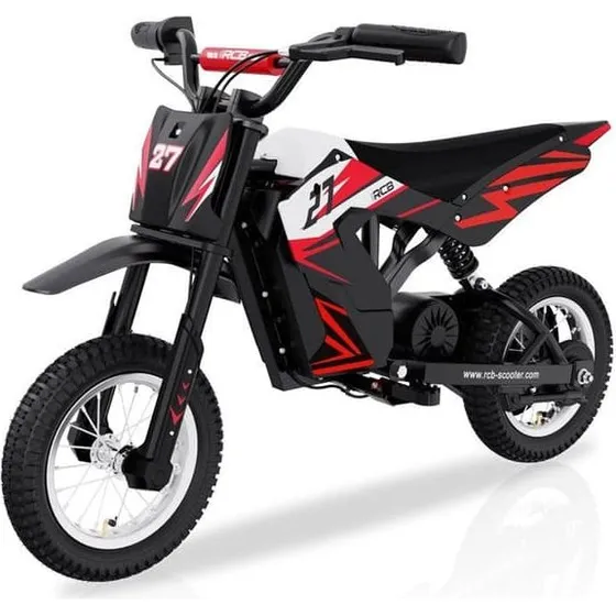 RCB R9X El-Motocross til børn - Rød - 300W - 12" dæk