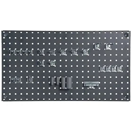 GBP Værktøjstavle 950x1000mm Grå - 9mm huller c/c 38mm