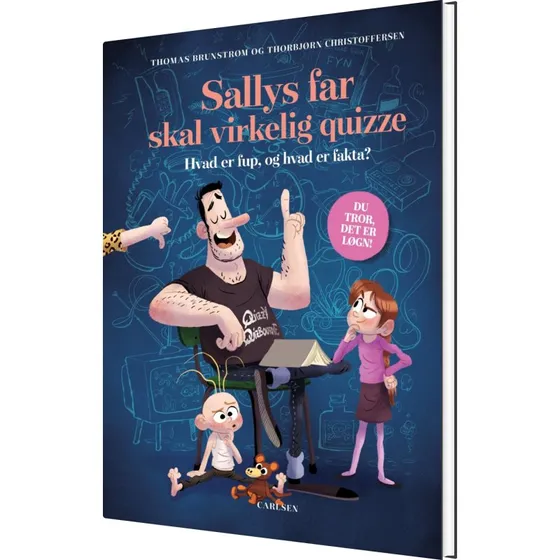 Sallys far skal virkelig quizze – børnebog (hardcover)