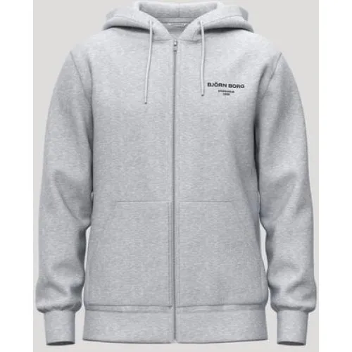 Björn Borg Borg Essential 1 Zip Hoodie - Grå, XXL
