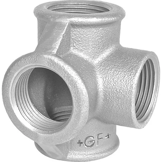 GF Tee med sideudløb 1/2'' varmgalvaniseret