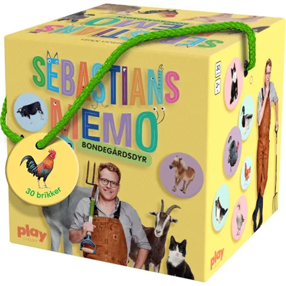 Sebastians Memo - Bondegårdsdyr (klassisk memo-spil)