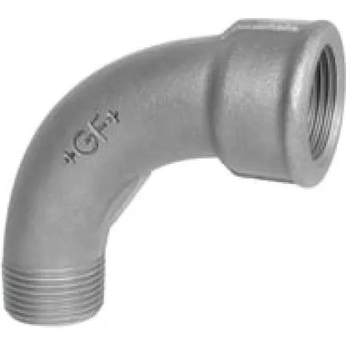 Georg Fischer Bøjning 90° galvaniseret lang muffe/nippel 3/8