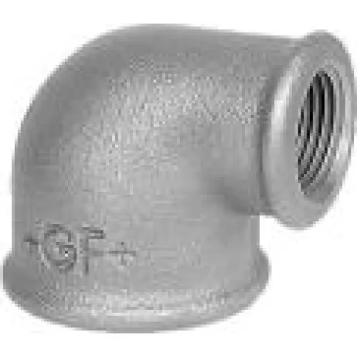 Georg Fischer Vinkel 90° sort reduceret 1 1/2 x 1 1/4 muffe-muffe