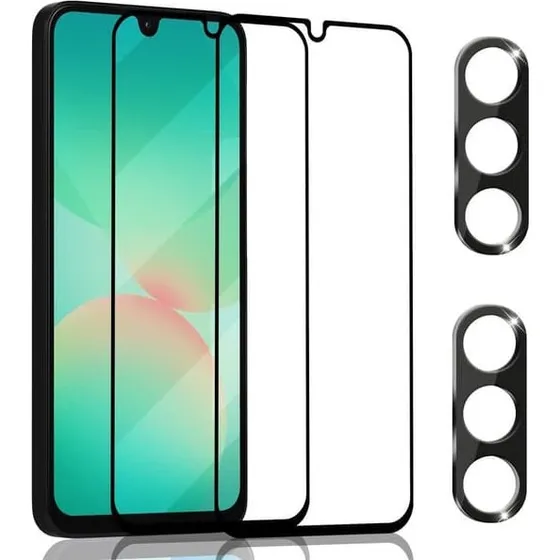 Samsung A26 Skærmbeskyttelse & Linsebeskyttelse (2+2 stk) 9H Glas