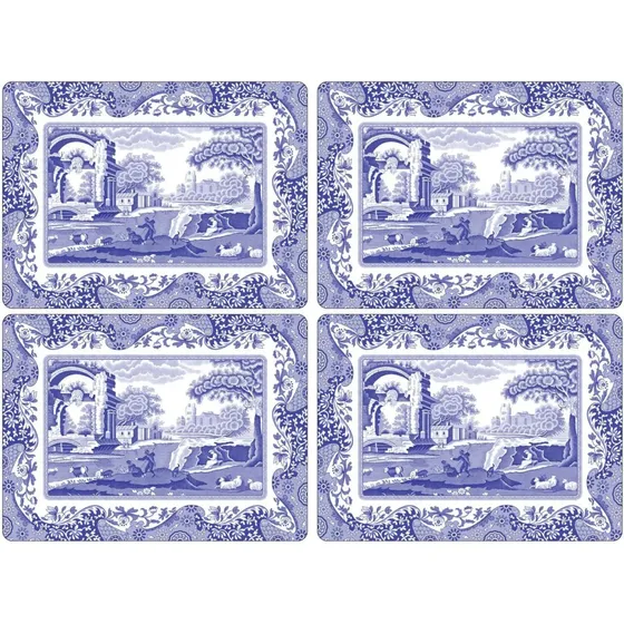 Spode Blue Italian borddækkeservietter 4-pak 40x29cm