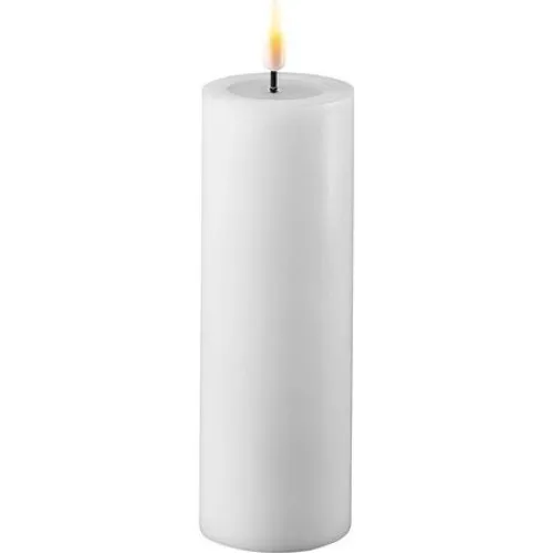 Deluxe Homeart LED bloklys hvidt - 5x15 cm