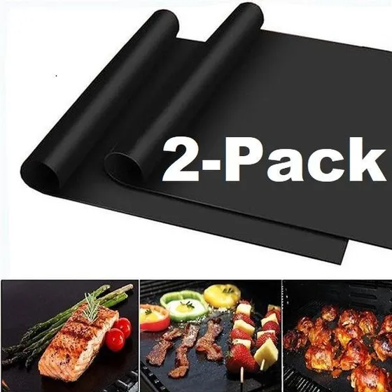 2-pak Grillmåtte, Ovn-måtte & Bagemåtte - Non Stick 33x40cm