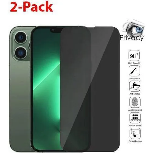 2-Pack iPhone 13 Pro Max Privacy Screen Protector