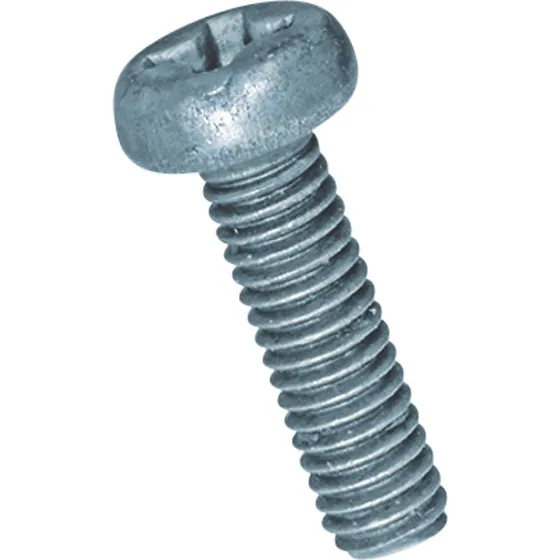 Bossard PH Maskinskrue M4x80mm 4.8 FZB Undersænket (100 stk)