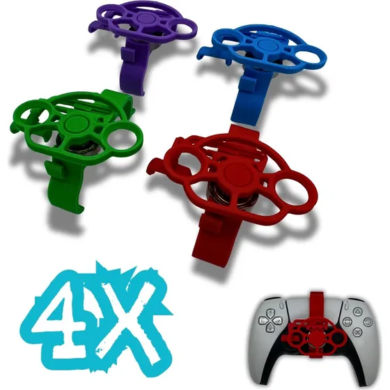 4x Gaming-racerhjul ministyring til PS5-controller