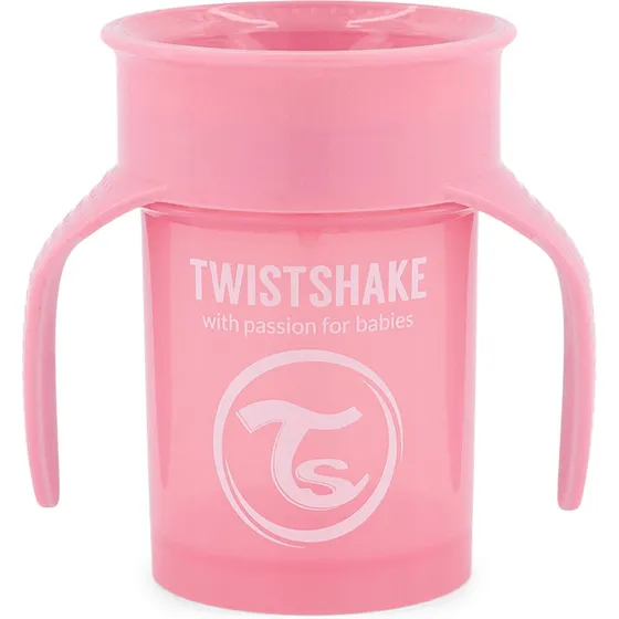 Twistshake 360 Kop 360 ml, Lyserød